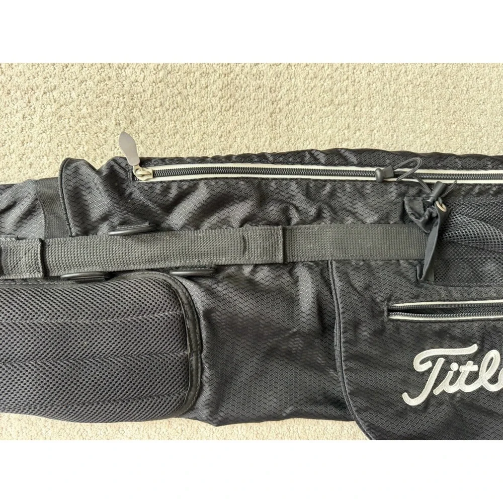 Titleist Black Sunday Carry Golf Bag Multiple Pockets *NO STRAP - Picture 5 of 9